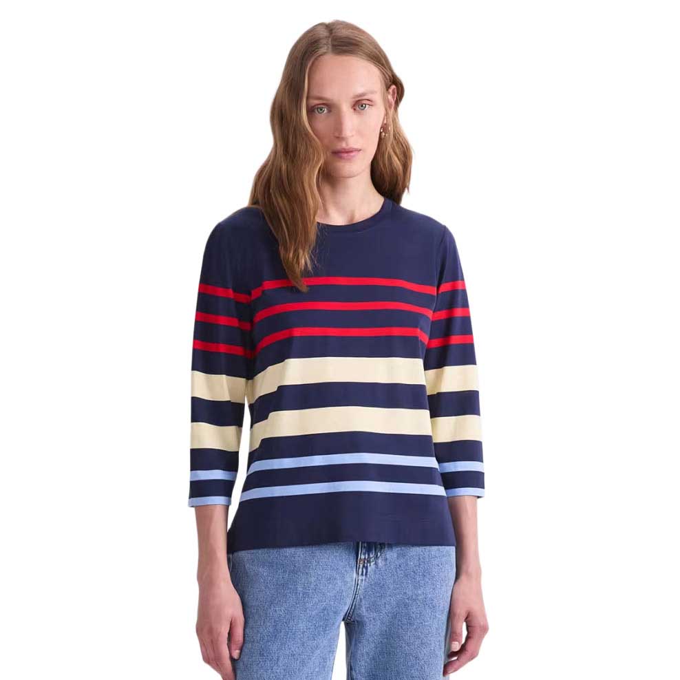 Sportscraft Multi Stripe 3/4 Merc Tee